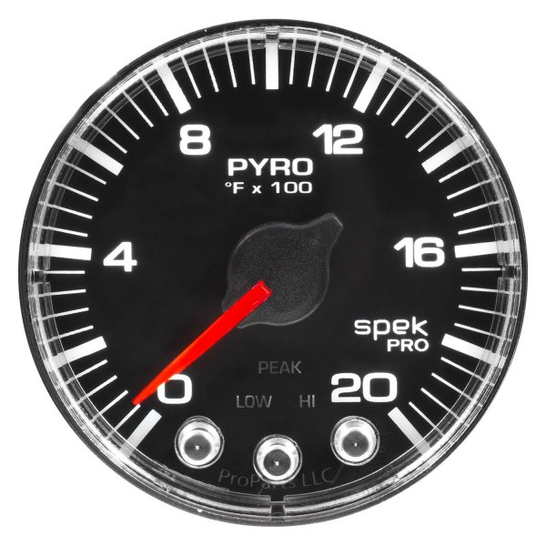 Auto Meter® - Spek-Pro Series 2-1/16" EGT Pyrometer Gauge, 0-2000 F