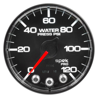 Auto Meter® - Spek-Pro Series 2-1/16" Water Pressure Gauge, 0-120 PSI