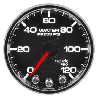 Auto Meter® - Spek-Pro Series 2-1/16" Water Pressure Gauge, 0-120 PSI