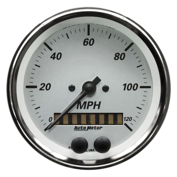 Auto Meter® - American Platinum Series 3-3/8" GPS Speedometer Gauge, 0-120 MPH