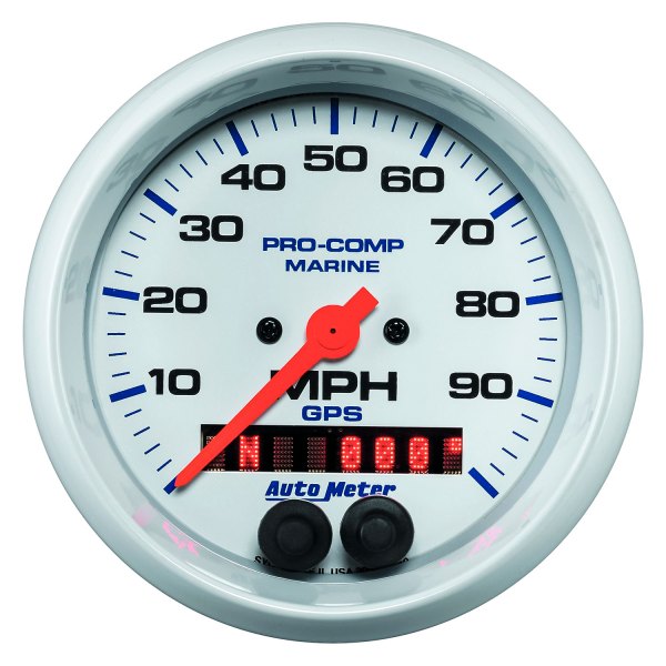 Auto Meter® - 3.37" White In-Dash Mount GPS Speedometer Gauge