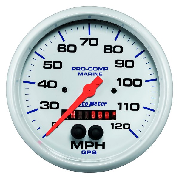 Auto Meter® - 5" White In-Dash Mount GPS Speedometer Gauge