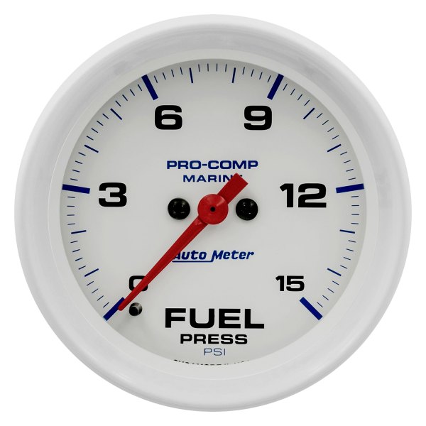 Auto Meter® - 2.62" White In-Dash Mount Fuel Pressure Gauge
