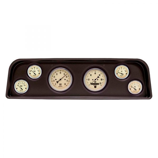Auto Meter® - Antique Beige Series Direct Fit 6-Piece Gauge Panel Kit