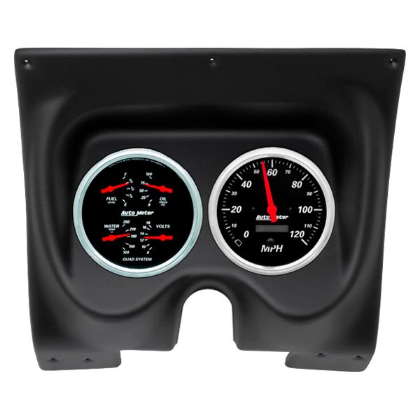 Auto Meter® - Designer Black Series Quad and Tachometer/Speedometer Gauge