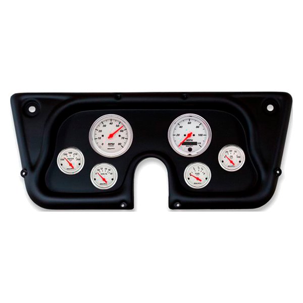 Auto Meter® - Arctic White Series Direct Fit 6-Piece Gauge Panel Kit
