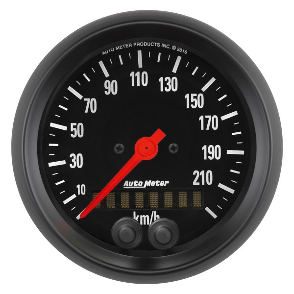 Auto Meter® - Z-Series 3-3/8" GPS Speedometer Gauge, 0-225 KM/H