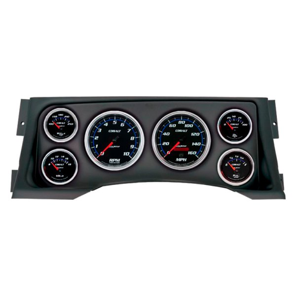 Auto Meter® - Cobalt Series Direct Fit 6-Piece Gauge Panel Kit