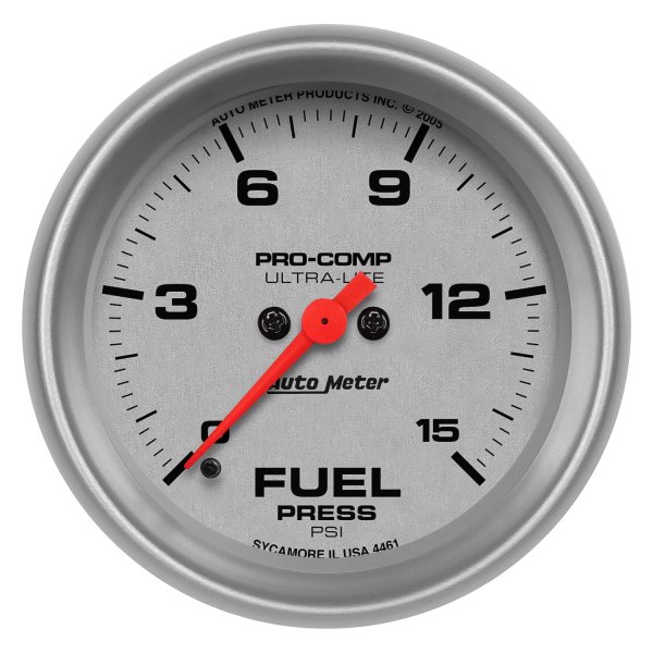 Auto Meter® - Ultra-Lite Series 2-5/8" Fuel Pressure Gauge, 0-15 PSI