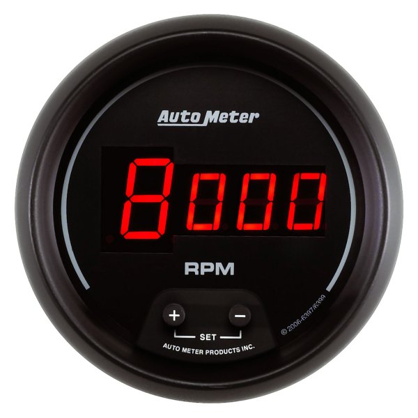 Auto Meter® - Sport-Comp Digital Series 3-3/8" In-Dash Tachometer Gauge, 0-10,000 RPM