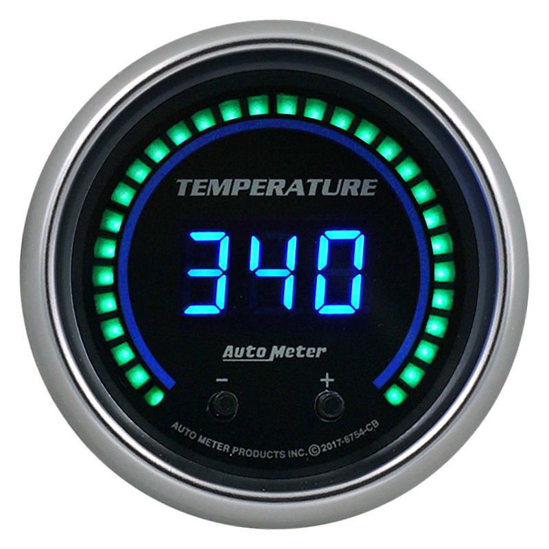 Auto Meter® 6754CB Cobalt Elite Digital Series 21/16" Temperature Gauge