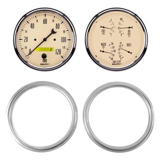 Auto Meter® - Antique Beige Series Quad and Tachometer/Speedometer Gauge