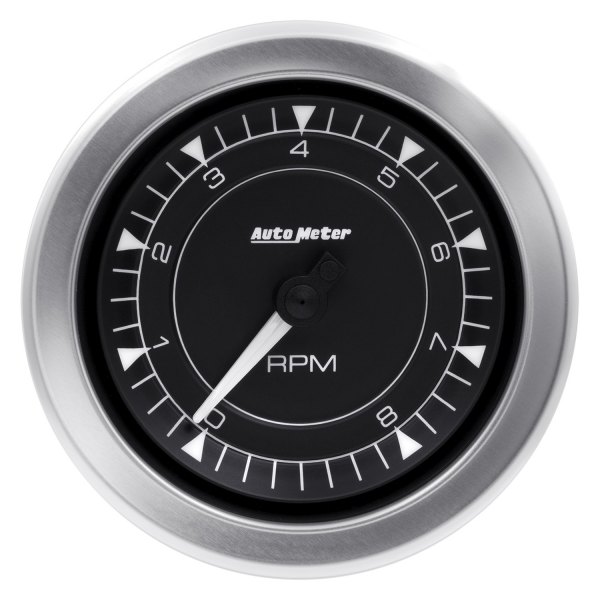 Auto Meter® - Chrono Series 3-3/8" In-Dash Tachometer Gauge, 0-8,000 RPM
