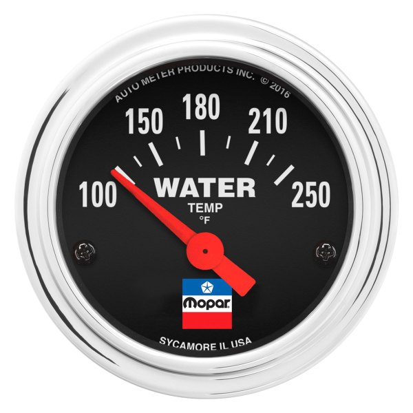 Auto Meter® - Mopar Classic Series 2-1/16" Water Temperature Gauge, 100-250 F