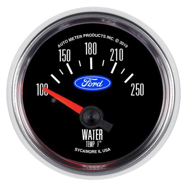 Auto Meter® - Ford Masterpiece Air-Core Series 2-1/16" Water Temperature Gauge, 100-250 F