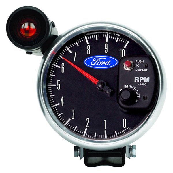 Auto Meter® - Ford Masterpiece Air-Core Series 5" Pedestal Tachometer Gauge, 0-10,000 RPM