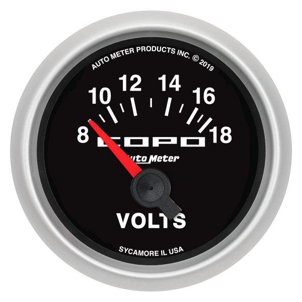 Auto Meter® - Copo Series 2-1/16" Voltmeter Gauge, 8-18V