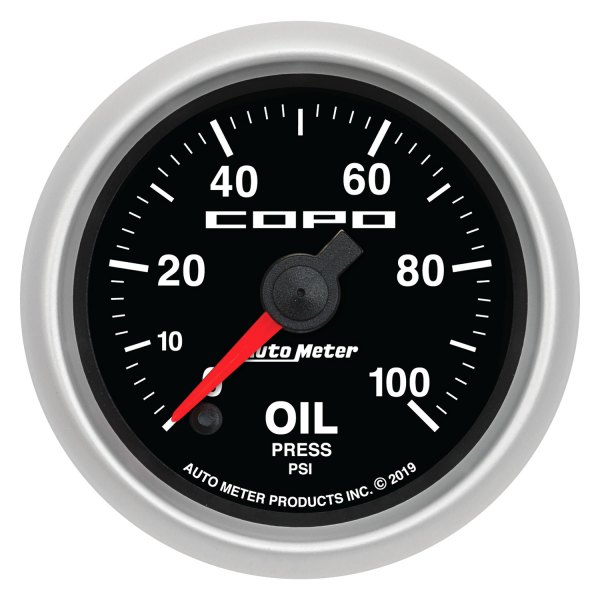 Auto Meter® - Copo Series 2-1/16" Oil Pressure Gauge, 0-100 PSI
