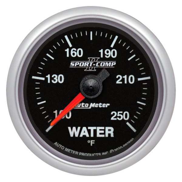 Auto Meter® - Sport-Comp II Series 2-1/16" Water Temperature Gauge, 100-250 F