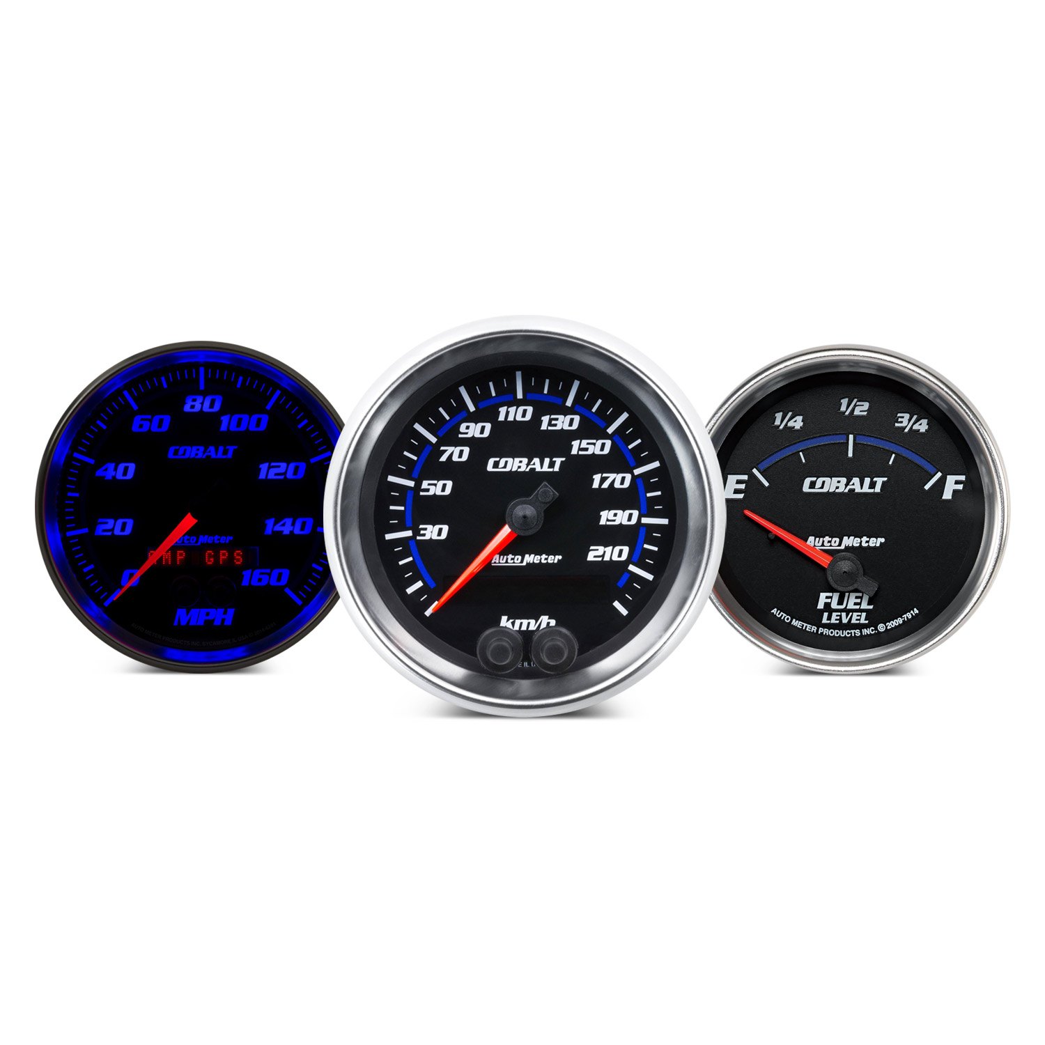 0-160 MPH Auto Meter 6281 COBALT 5 GPS Speedometer 