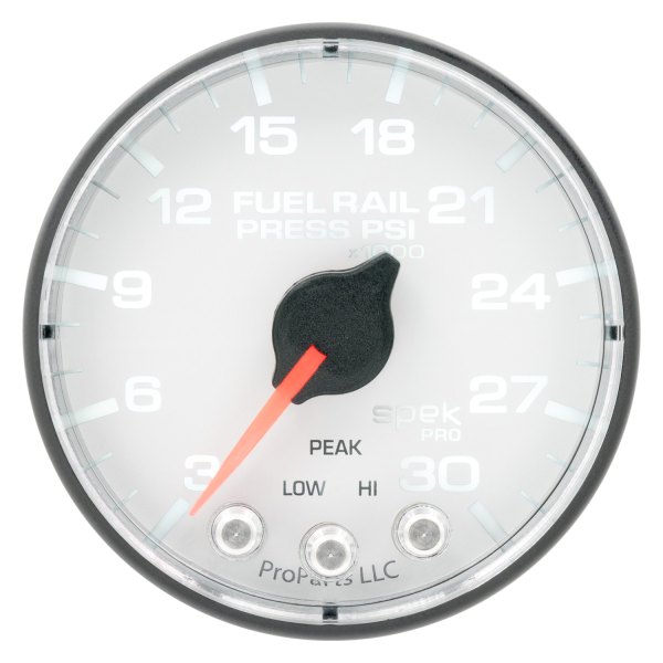Auto Meter® - Spek-Pro Series 2-1/16" Fuel Rail Pressure Gauge, 3-30K PSI