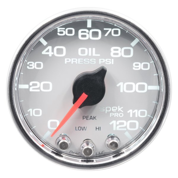 Auto Meter® - Spek-Pro Series 2-1/16" Oil Pressure Gauge, 0-120 PSI