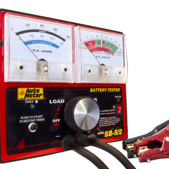 Auto Meter® SB-5/2 - 6 V/12 V 800 A Variable Electrical System and Battery Load Tester