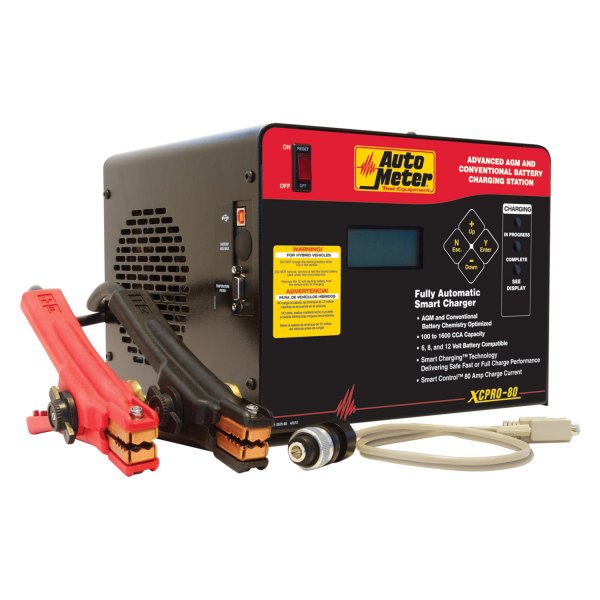Auto Meter® XCPRO80 6V/8V/12V Stationary Battery Charger