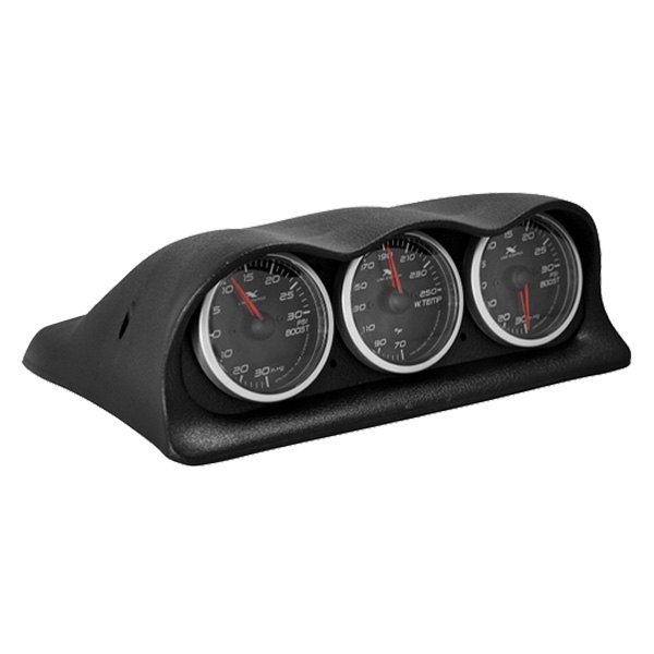Auto Tech Interiors® - ez-Pod Series Direct Fit 3-Gauge Panel, Black