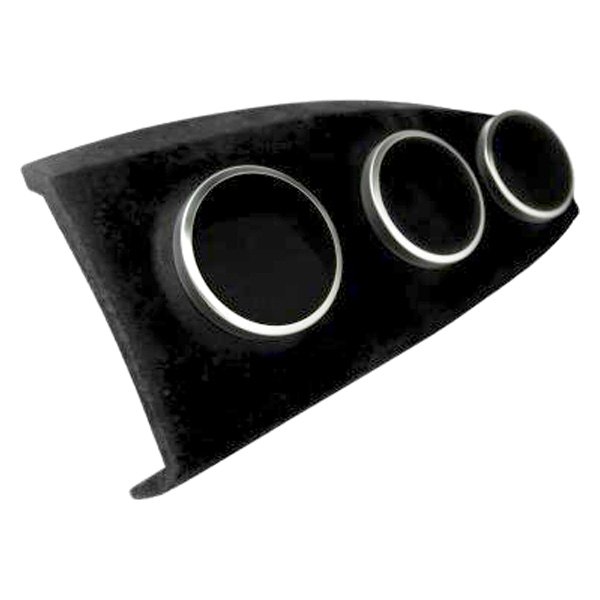 Auto Tech Interiors® - ez-Pod Series Direct Fit 3-Gauge Panel, Black