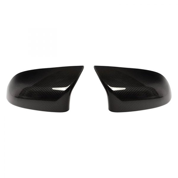 AutoTecknic® - Version II Gloss Carbon Fiber Replacement Mirror Covers