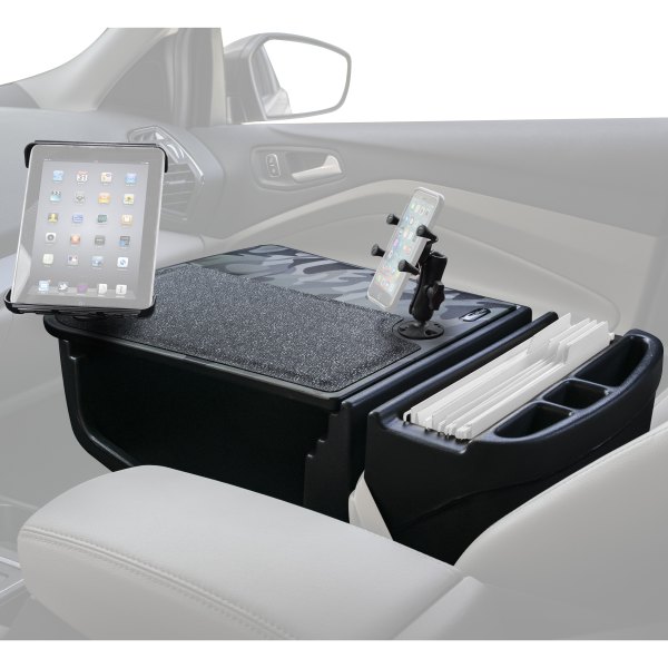 AutoExec® - GripMaster Efficiency Urban Camouflage Desk with iPad/Tablet Mount and X-Grip Smartphone Mount
