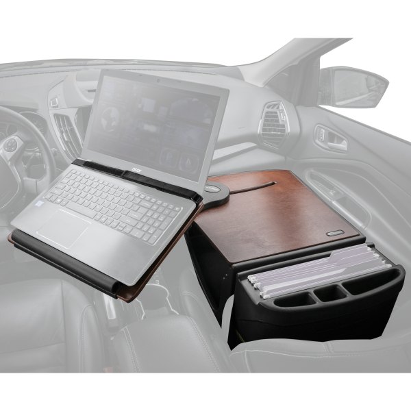 AutoExec® - Reach Front Seat Mahogany Desk