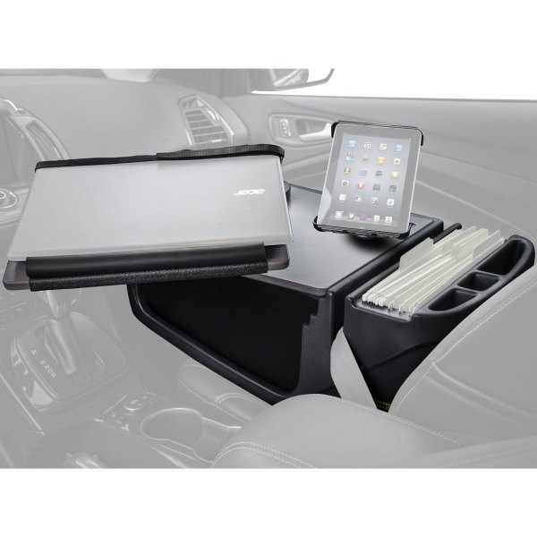 AutoExec® - Reach Front Seat Gray Desk with iPad/Tablet Mount