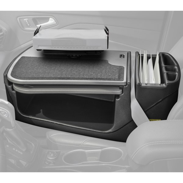 AutoExec® - GripMaster Gray Desk with Printer Stand