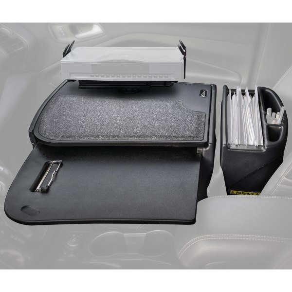AutoExec® - GripMaster Black Desk with Printer Stand
