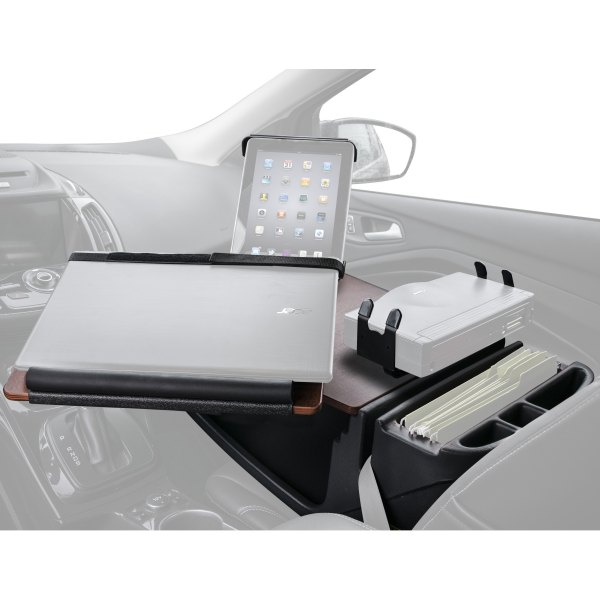 AutoExec® - Reach Front Seat Mahogany Desk with Printer Stand and iPad/Tablet Mount