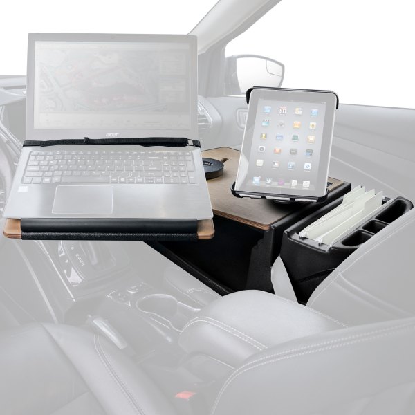 AutoExec® - Reach Front Seat Birch Desk with iPad/Tablet Mount