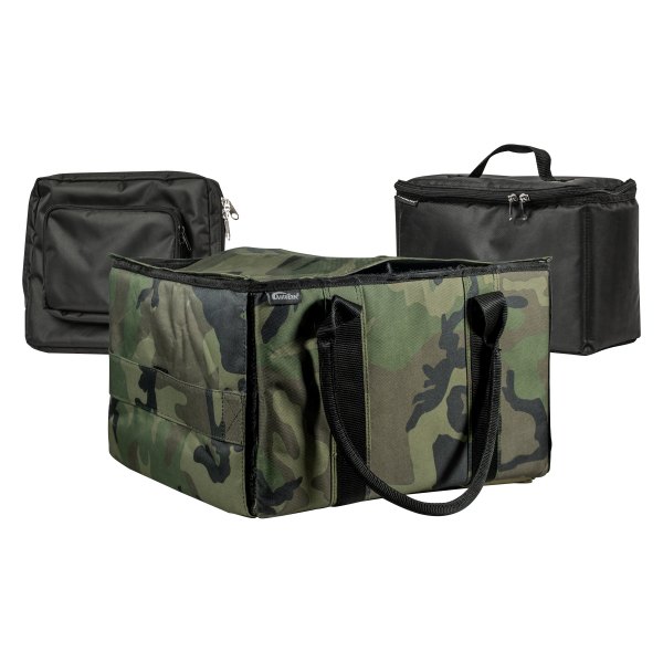 AutoExec® - Green Camouflage File Tote with one Cooler and one Tablet Case