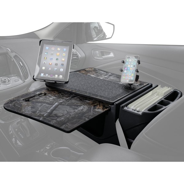 AutoExec® - GripMaster Realtree EDGE™ Camouflage Desk with X-Grip Smartphone Mount and iPad/Tablet Mount