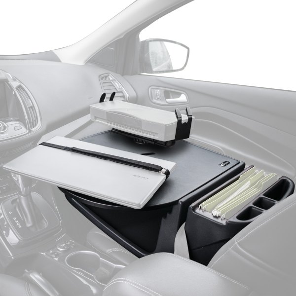 AutoExec® - RoadMaster Black Car Desk with Printer Stand