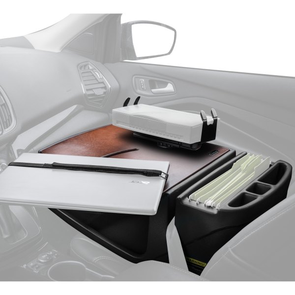 AutoExec® - RoadMaster Mahogany Car Desk with Printer Stand