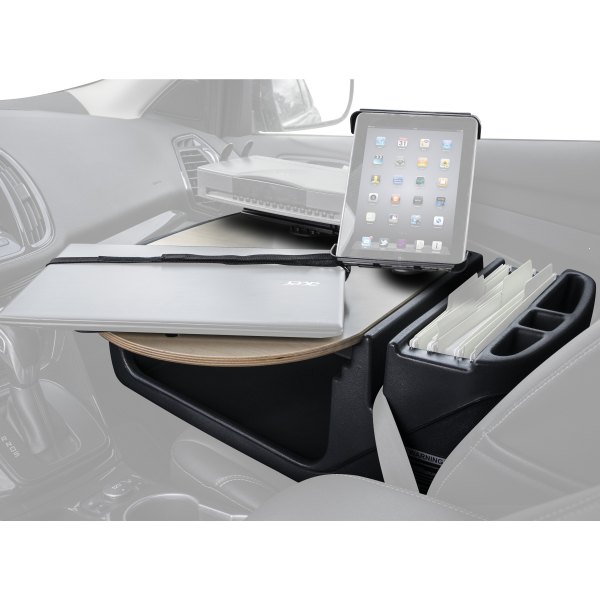 AutoExec® - RoadMaster Birch Car Desk with Printer Stand and iPad/Tablet Mount