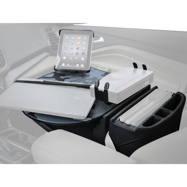 AutoExec® - RoadMaster Urban Camouflage Car Desk with Printer Stand and iPad/Tablet Mount