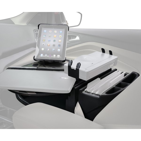 AutoExec® - RoadMaster Green Camouflage Car Desk with Printer Stand and iPad/Tablet Mount