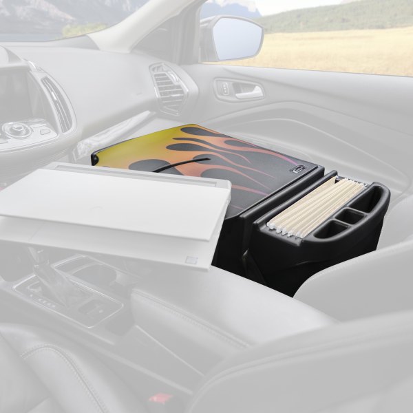 AutoExec® - RoadMaster Hot Rod Orange Flames Car Desk