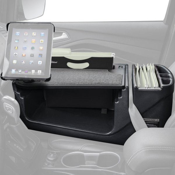 AutoExec® - Filemaster Efficiency Black Desk with iPad/Tablet Mount