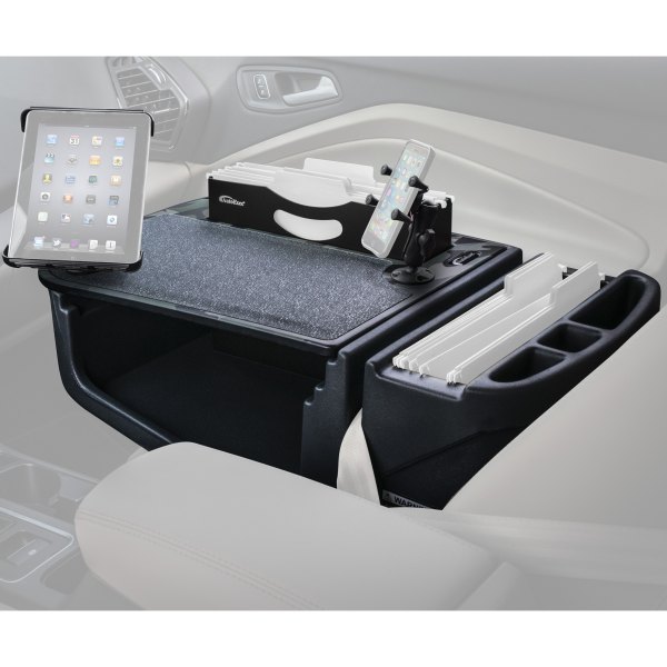 AutoExec® - Filemaster Efficiency Green Camouflage Desk with X-Grip Smartphone Mount and iPad/Tablet Mount