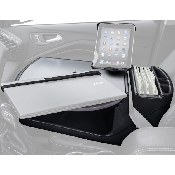 AutoExec® - RoadMaster Gray Car Desk with iPad/Tablet Mount
