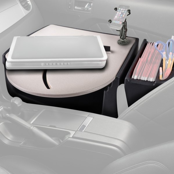 AutoExec® - RoadMaster Gray Car Desk with X-Grip Smartphone Mount